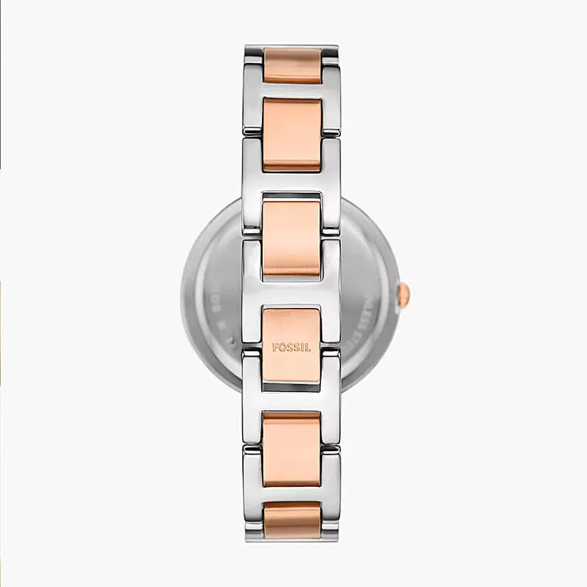 Fossil Karli 2 Tone Stainless Steel Watch For Her