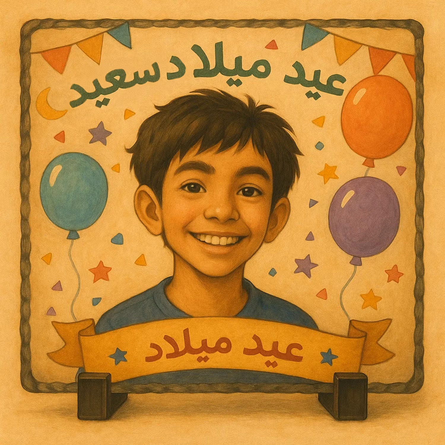 Personalize Your Ghibli Birthday Frame