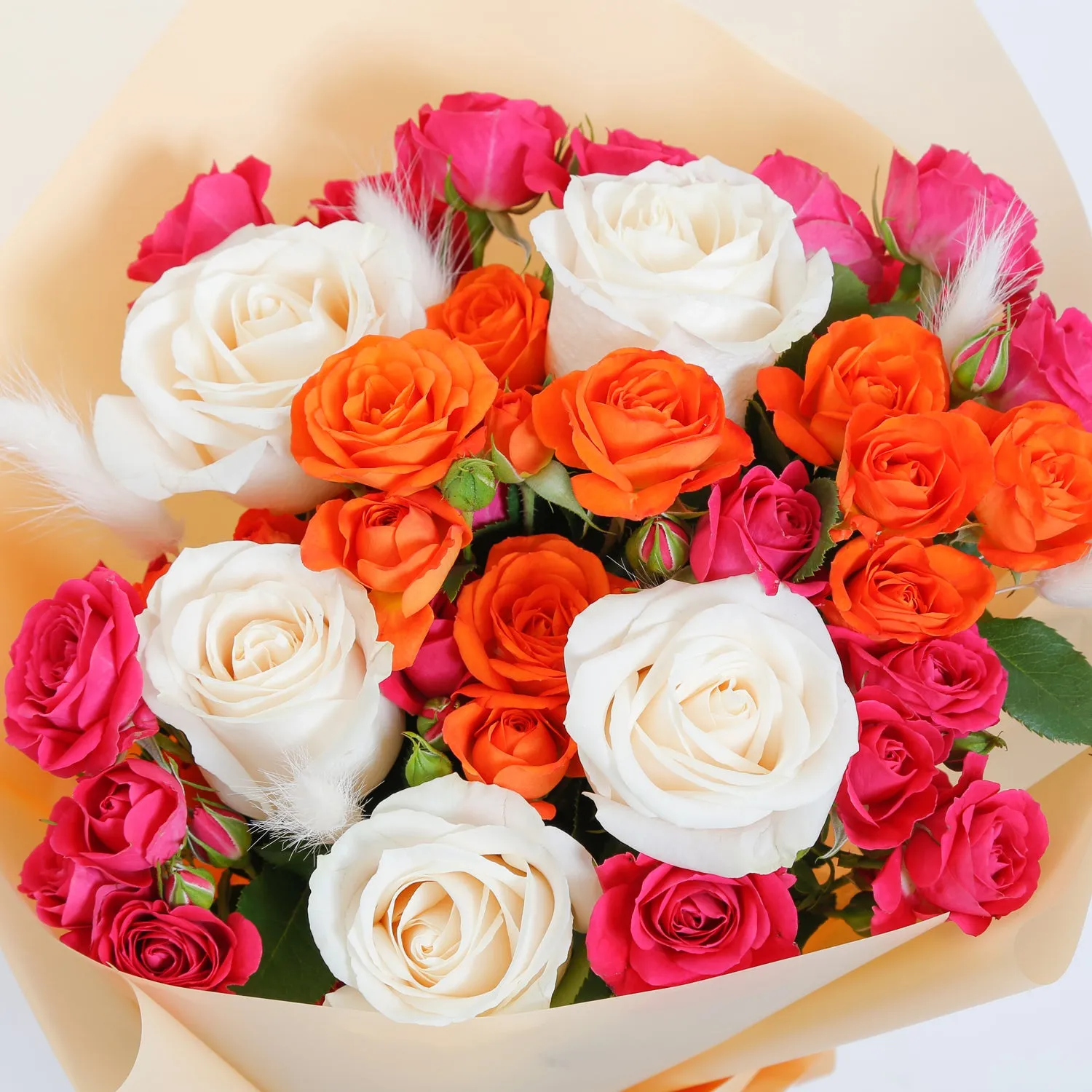 Vibrant Rainbow Bouquet - A Colorful Floral Delight
