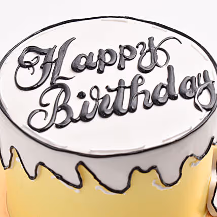 Delicious Chocolate Art Birthday Cake - A Sweet Celebration