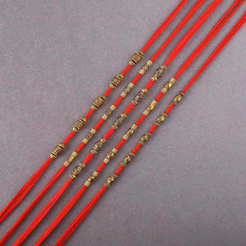 Sneh Brass Rakhi Set & Soan Papdi