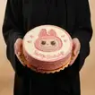 كيك عيد ميلاد دمية لابوبو الشقية - 500 جرام / شوكولاته