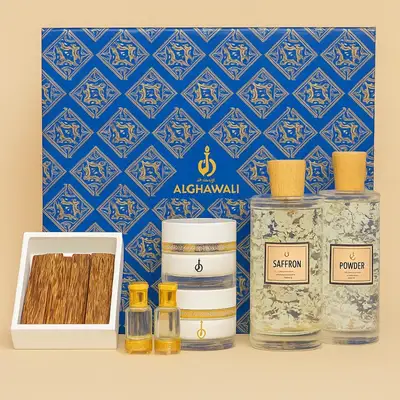 صندوق الكريستال الفاخر من الغوالي - مجموعة عطور فاخرة