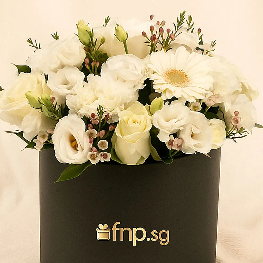 White Flowers Beauty Box