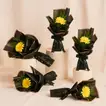 Yellow Gerbera Mini Flower Bouquets - 4 Bouquets