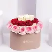 Sweet Valentine Trio - Luxurious 35 Roses in a Pink Oval Box