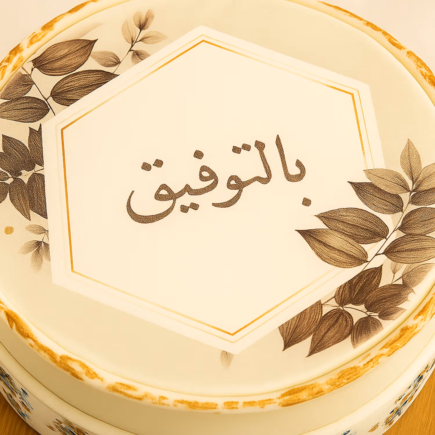 كيك منقوش الحظ السعيد - 500 جرام / شوكولاته