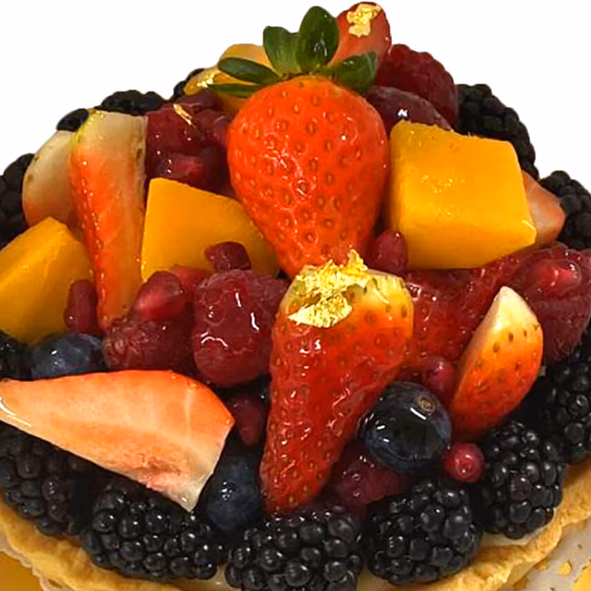Easter Fruit Tart Cake