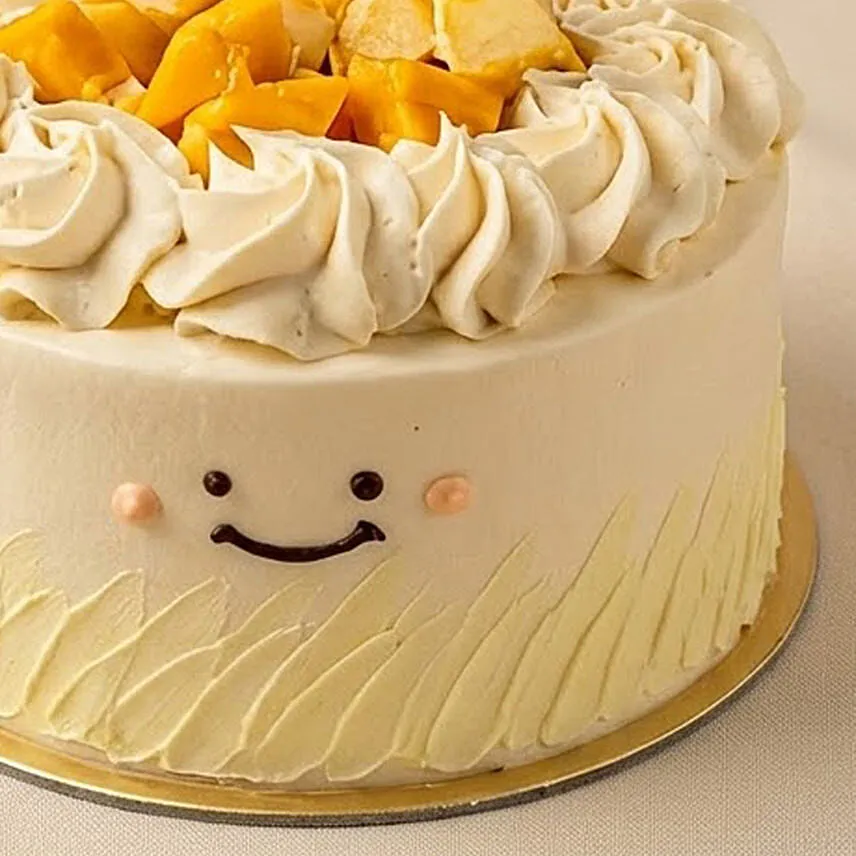 Sweet Smiley Fresh Mango Cake