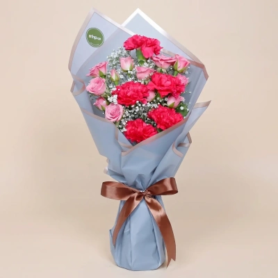 Velvet Touch Floral Bouquet - Elegance in Every Petal