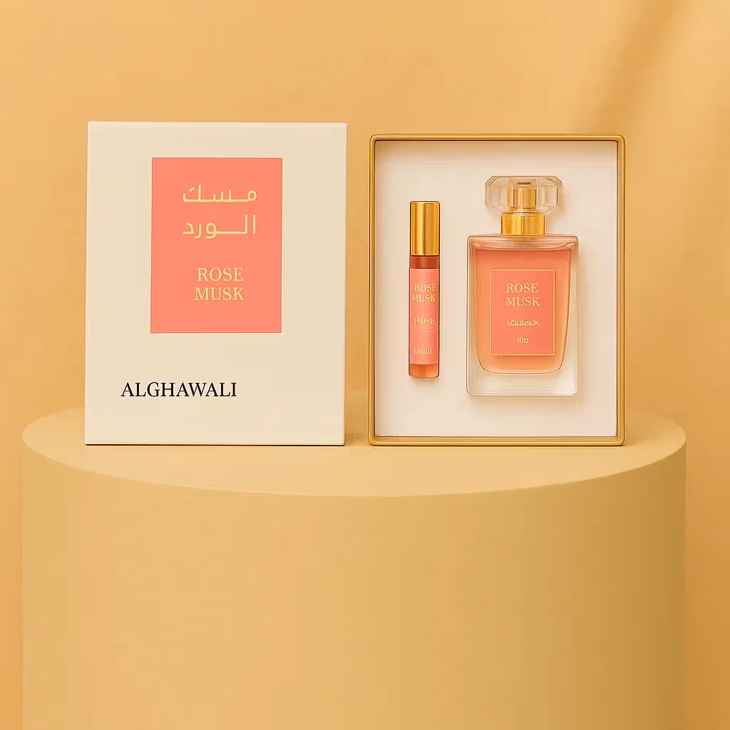 Luxurious Mix Flower Arrangement with Rose Musk Perfume