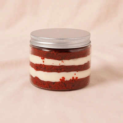 Red Velvet Flavor Cake Jar