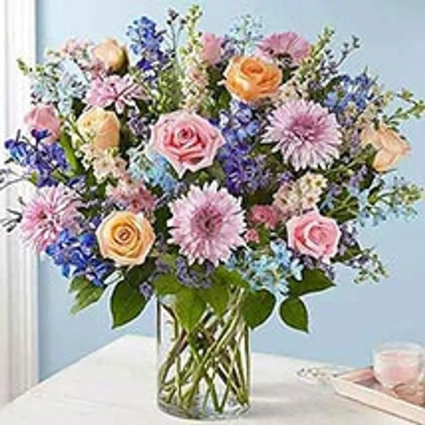 Lovely Bunch Of Colourful Flowers Add