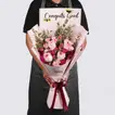 باقة ورود تهنئة الخريجين الأنيقة - هدية مثالية للتخرج