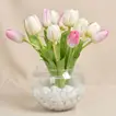 10 Tulips in Fish Bowl