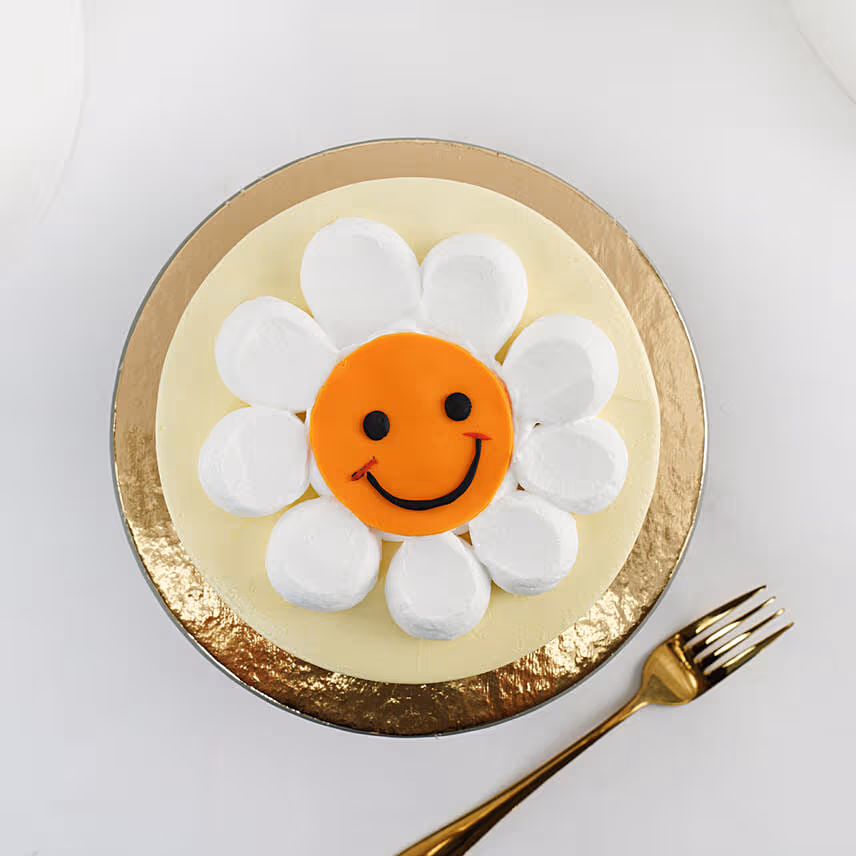 Smiley Cake Cookies and Cream 6 Inches