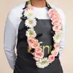 Petals of Pride: Elegant Peach Rose and White Gerbera Garland