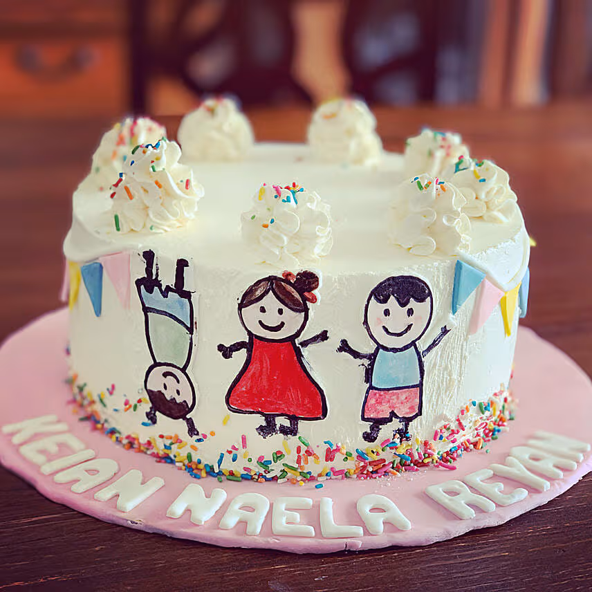 Happy Kids Red Velvet Cake 6 inches