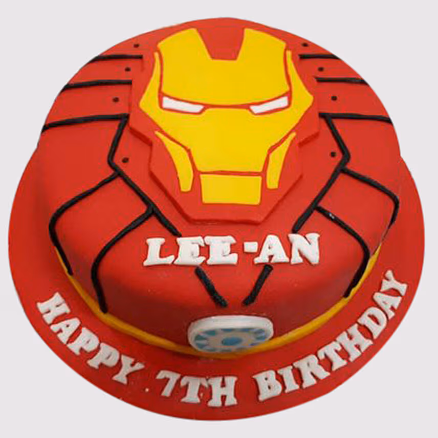 Iron Man Special Logo Cake