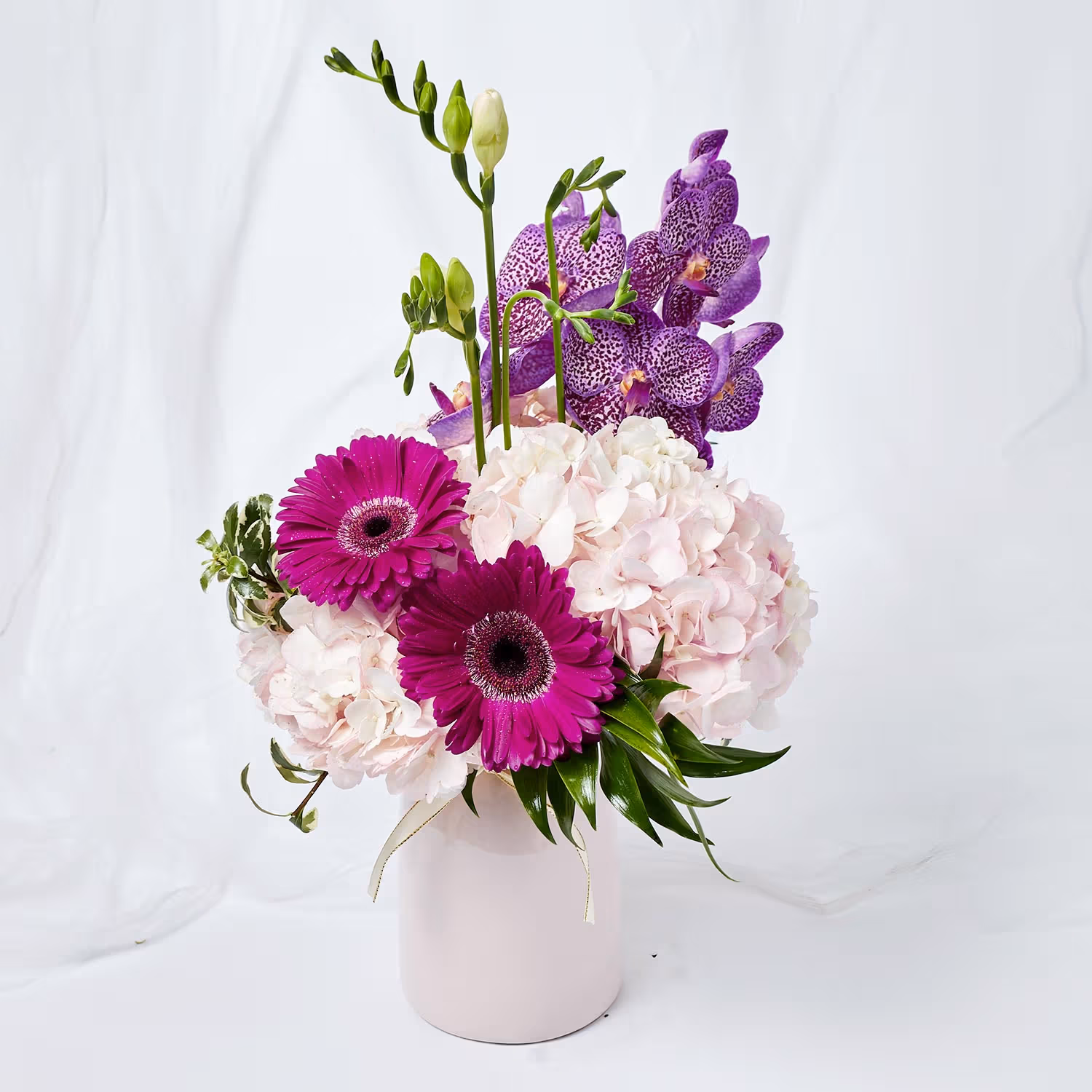 Serene Mixed Flowers Vase Arrangement