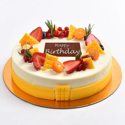 Delicious Half Kg Vanilla Berry Cake for Birthdays