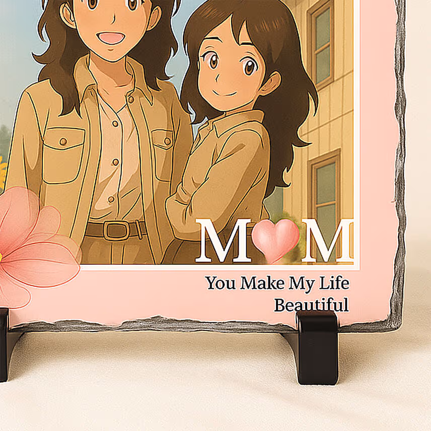 Personalised Ghibli Photo Frame for Mom