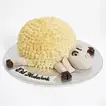 Eid Mubarak Chocolate Cake Sheep Design