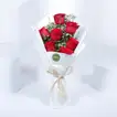 Sweet Romance Gift Set | Red Rose Bouquet with Pink Heartbeat Box