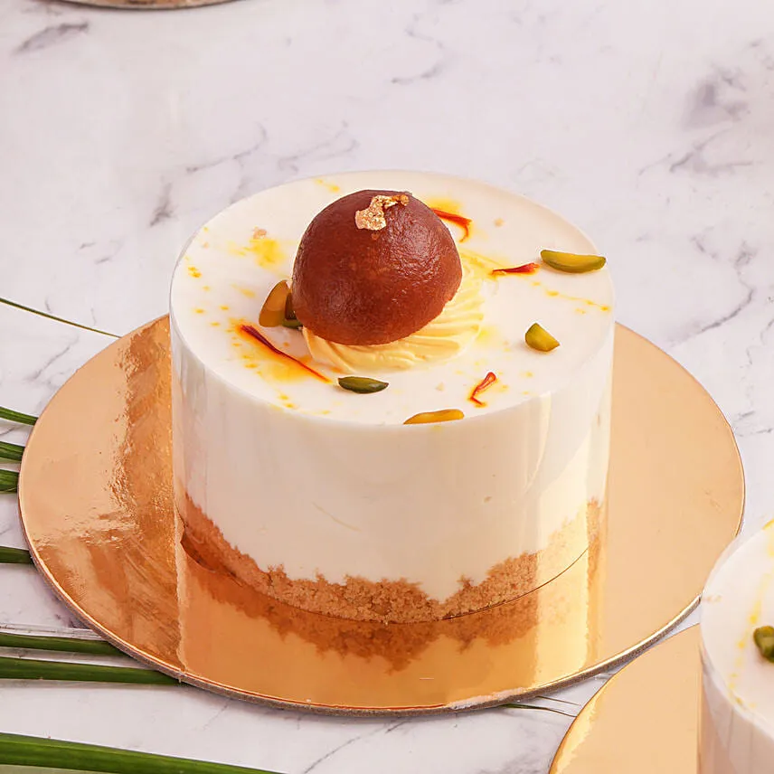 Eggless Gulab Jamun and Ladoo Cake 2 Pcs
