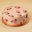 Rosy Charm Celebration Cake 1 Kg - Chocolate