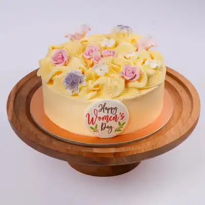 She Shines Floral Celebration Cake - 1 Kg Joy - Chocolate
