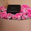Titan Purple Stackables Quartz Analog Watch with Black Dial and Floral Gift Box