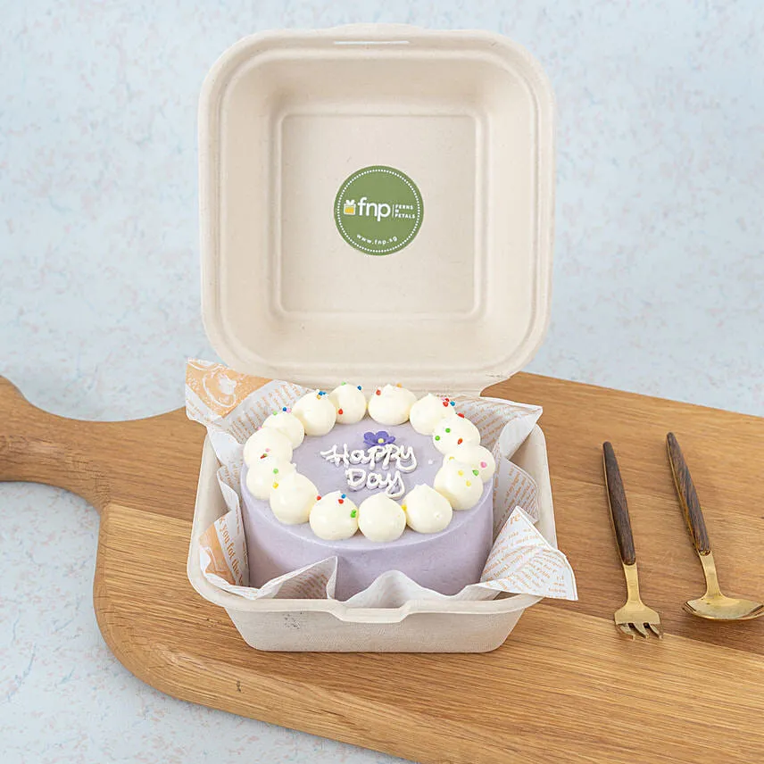 Sweet Purple Korean Bento Cake