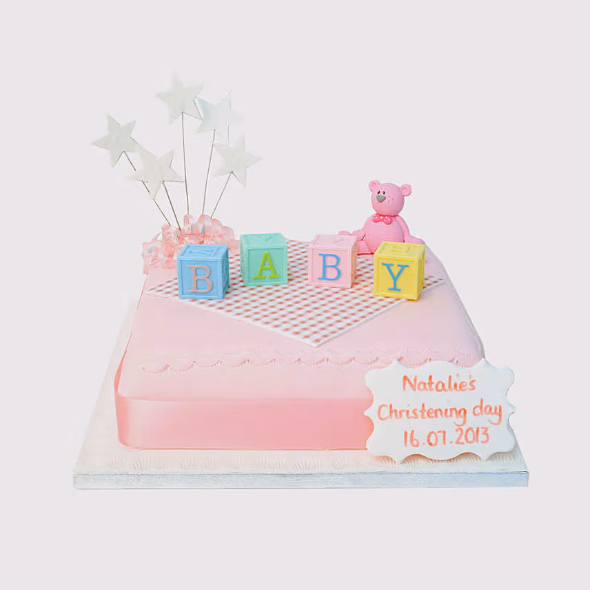 Baby Blocks Fondant Black Forest Cake