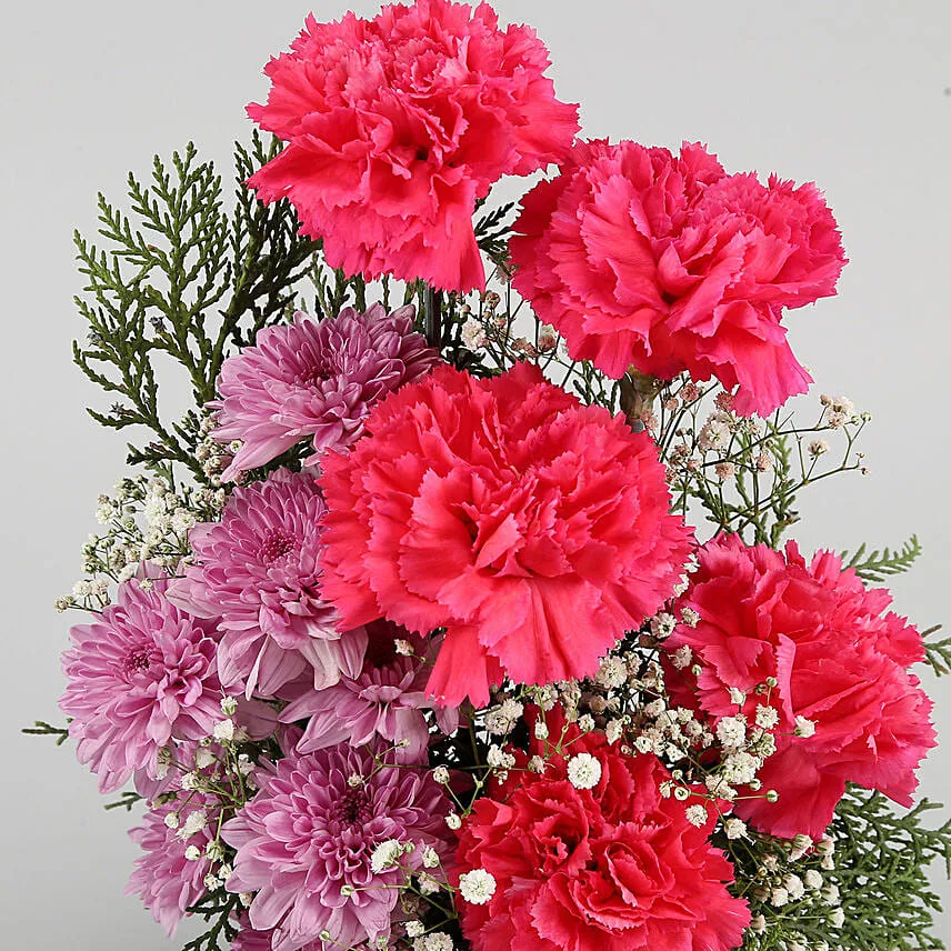 Adorable Flowers In Personalised Mug For Dear Mom