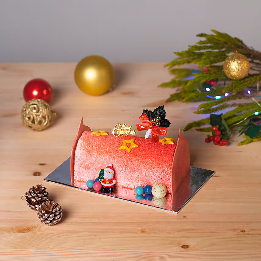 Xmas Mix Berries Yoghurt Yule Log 650G