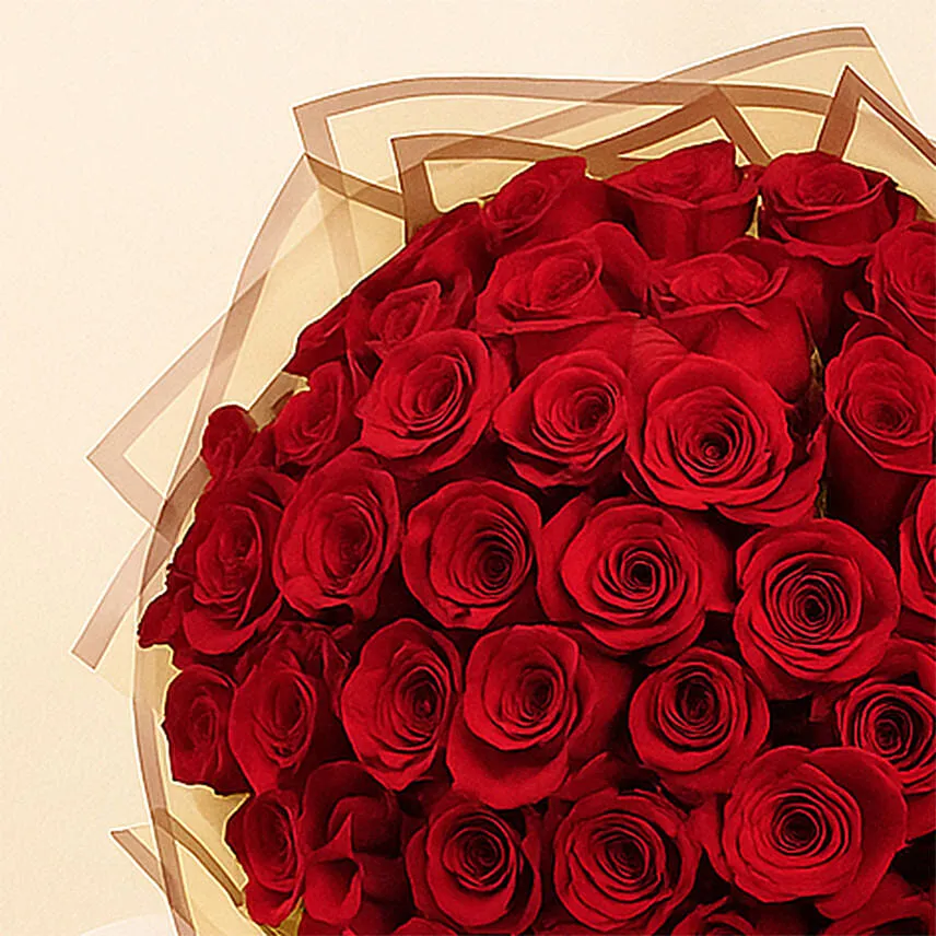 U & Me 50 Red Roses Bouquet