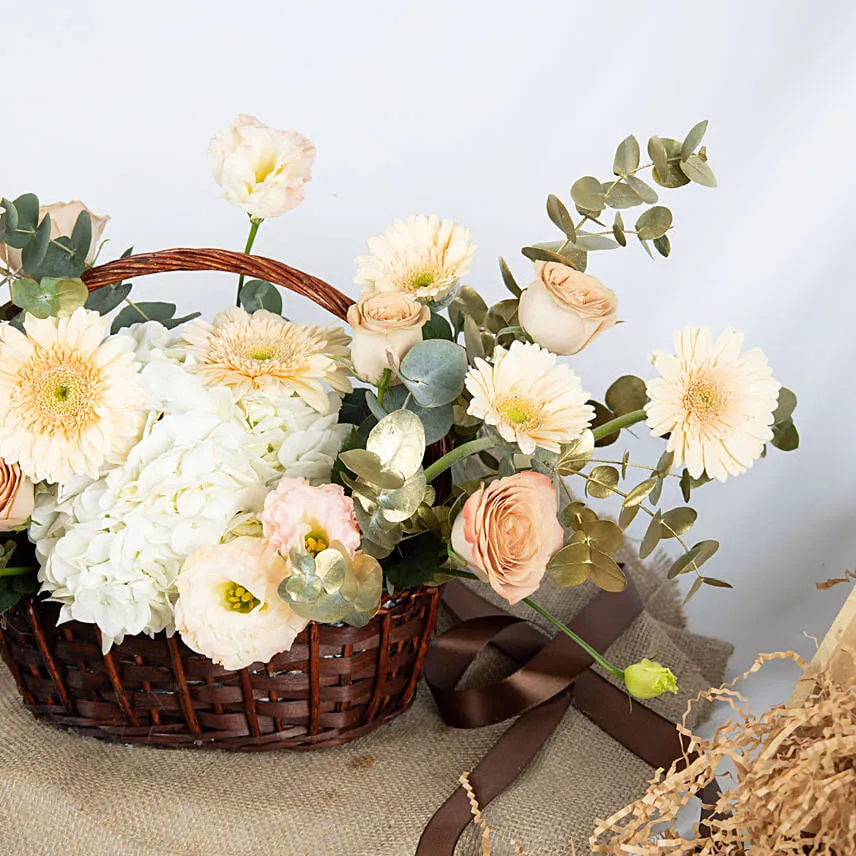 Fuzzy and Beautiful Flower Basket