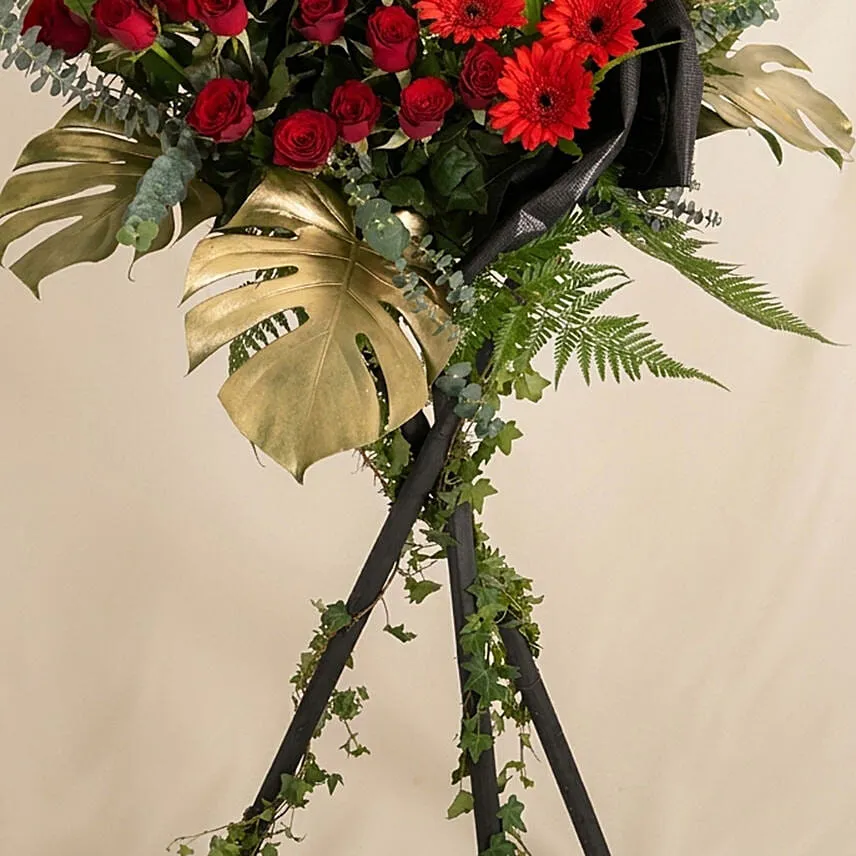 All The Best Wishes Congratulatory Flower Stand