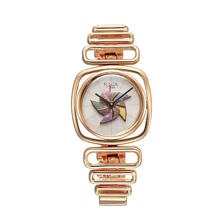 Titan Raga Memoris Mother of Pearl Watch for Her