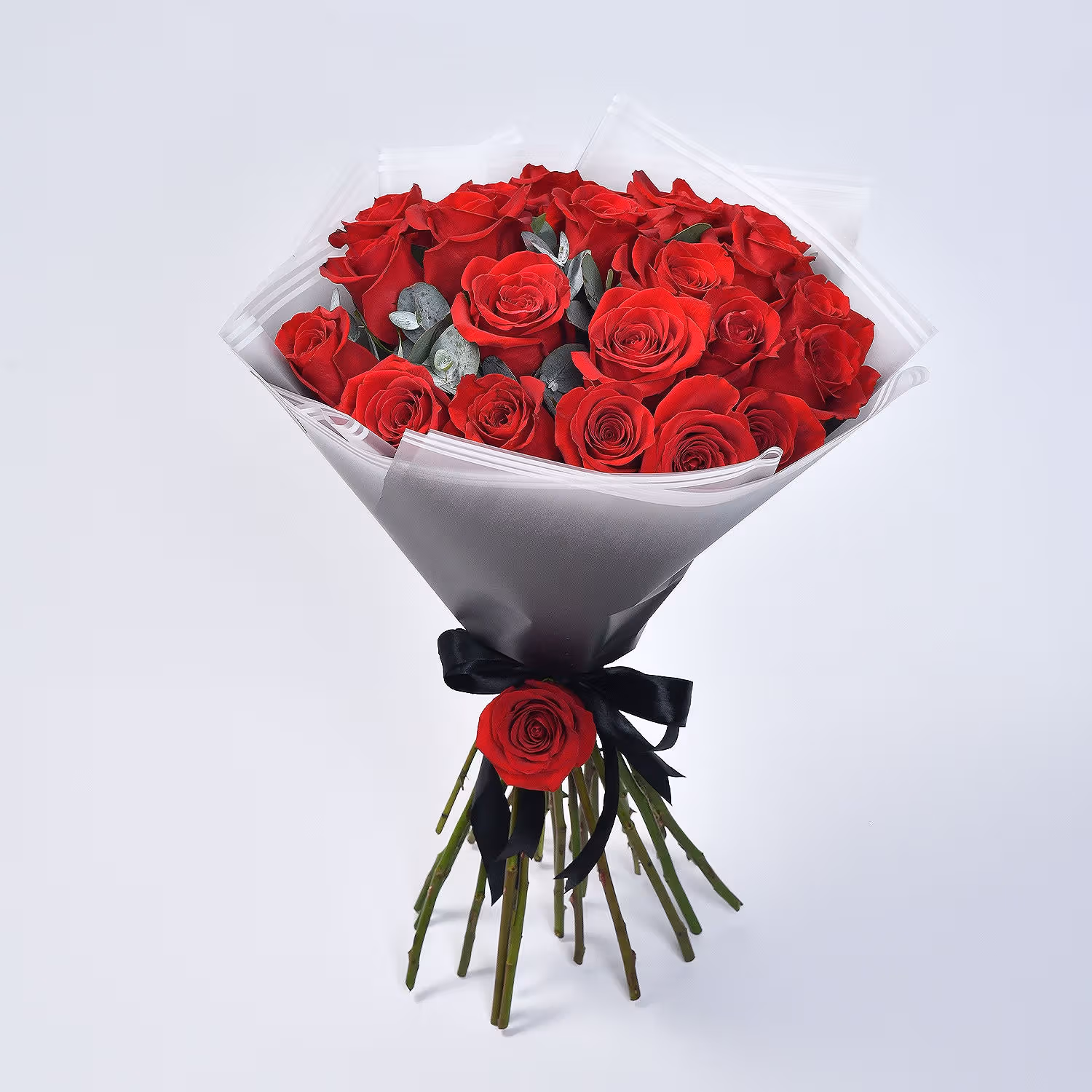 Elegant Bouquet of 20 Timeless Red Roses