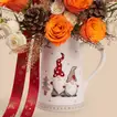 Christmas Festive Bloom Jug - A Joyful Floral Celebration