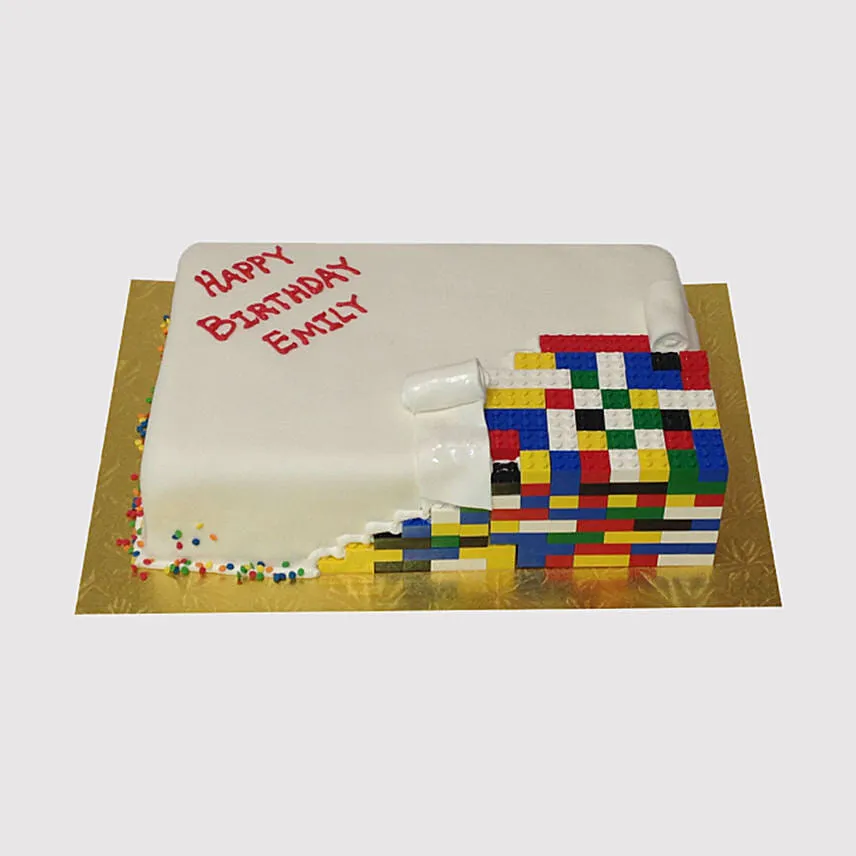 Colourful Lego Strawberry Cake