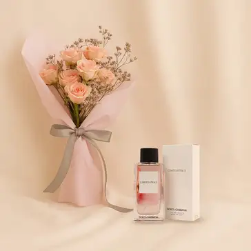 عطر دولتشي آند غابانا ليمبراتريس نسائي مع بوكيه ورد