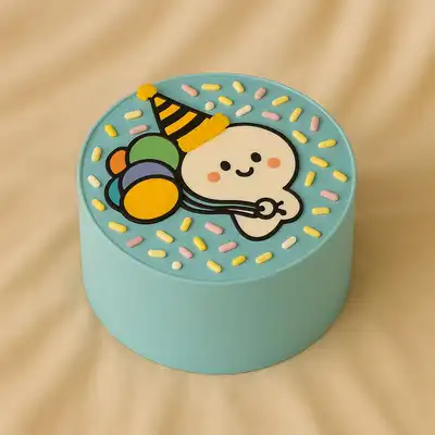 Fluffy Cute Birthday Cake - 500 Grams / Chocolate
