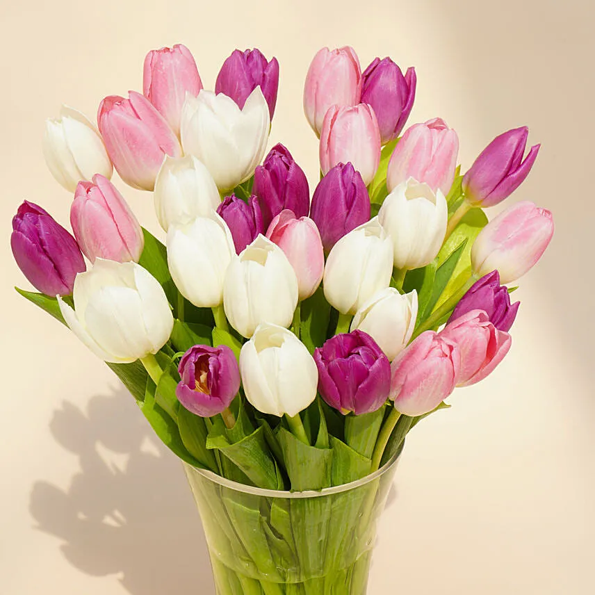 Painted Skies Tulip Bouquet Premium