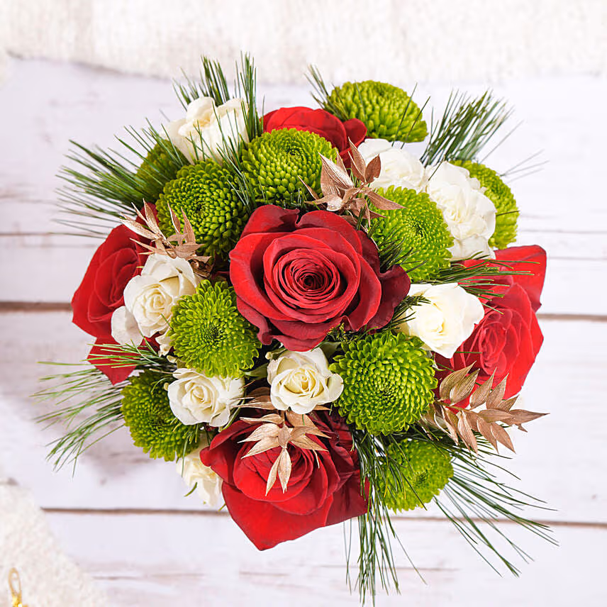 Seasons Greetings Flower Mug
