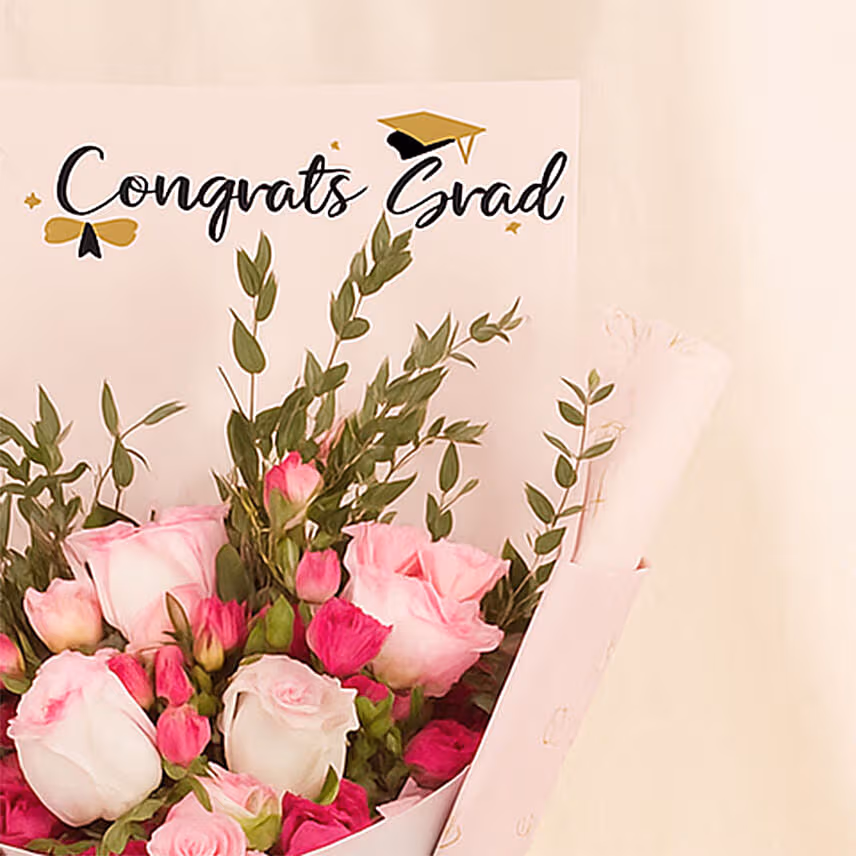 Congrats Grad Roses Bouquet