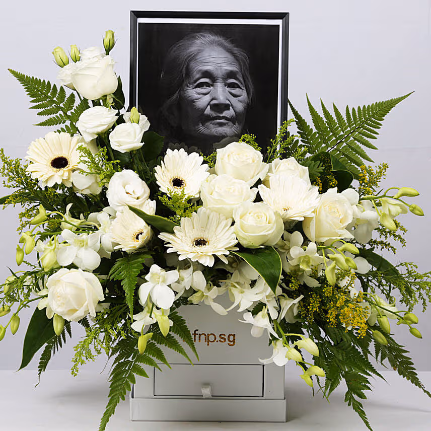 Personalised Frame Sympathy Flower Box