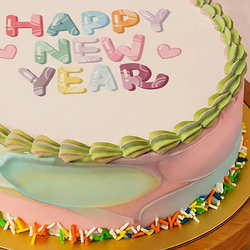Happy New Year Chocolate Cake